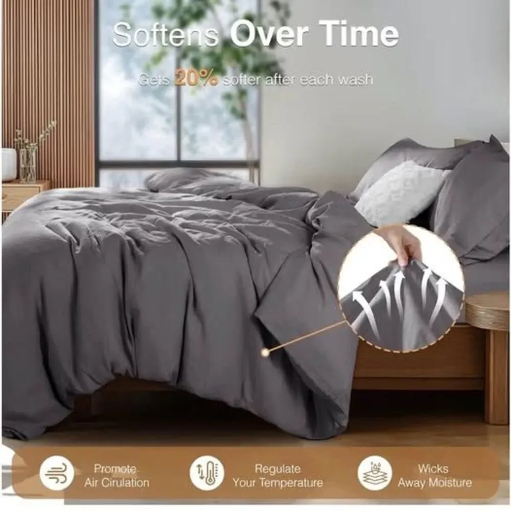 SONORO KATE 100% French Linen Duvet Cover CALIFORNIA KING